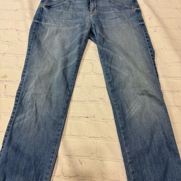 HUDSON “COLLIN SKINNY” Women's whiskered light faded Blue denim Jeans sz 29 GUC - Picture 15 of 16